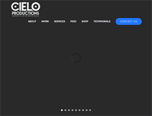 Tablet Screenshot of cieloproductions.com